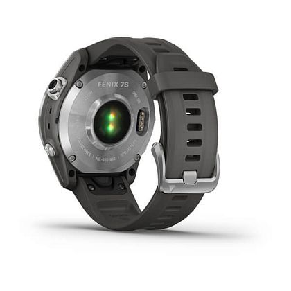 картинка Garmin Fenix 7S, 42 мм, цвет корпуса серебристый, ремешок графитового цвета от маркетплейса TEMA.shop 6