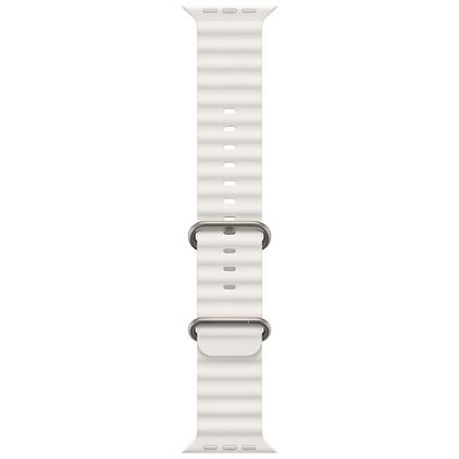 картинка Apple Watch Ultra 2 GPS + Cellular, 49 мм, корпус из титана, ремешок белого цвета от маркетплейса TEMA.shop 4