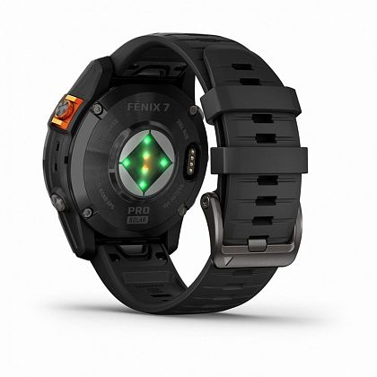 картинка Garmin Fenix 7 Pro Solar, 47 мм, цвет корпуса серый с черным ремешком от маркетплейса TEMA.shop 6