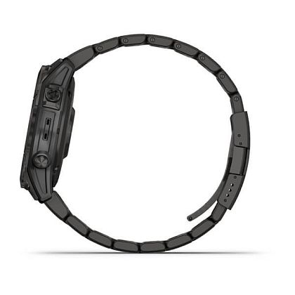 картинка Garmin Fenix 7 Sapphire Solar, 47 мм, цвет корпуса угольно-серый с угольно-серым титановым браслетом от маркетплейса TEMA.shop 3