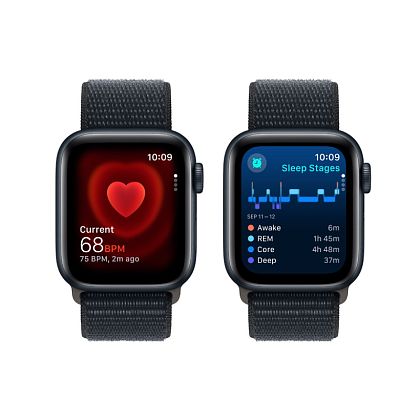 картинка Apple Watch SE 2023, 40 мм, цвет корпуса темная ночь, ремешок цвета темная ночь от маркетплейса TEMA.shop 7