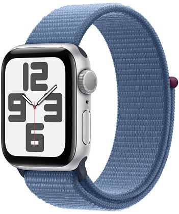 картинка Apple Watch SE 2023, 40 мм, цвет корпуса серебристый, ремешок серебристого цвета от маркетплейса TEMA.shop 1