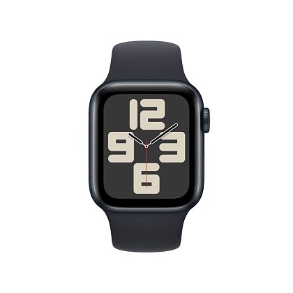 картинка Apple Watch SE 2023, 40 мм, цвет корпуса темная ночь, ремешок цвета темная ночь, размер S/M от маркетплейса TEMA.shop 2