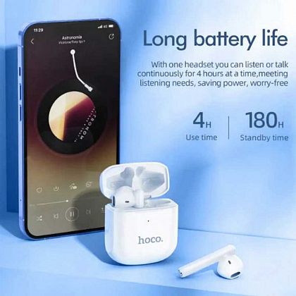 картинка Hoco EW19 Plus Delighted True Wireless BT5.3 Headset, белый от маркетплейса TEMA.shop 2