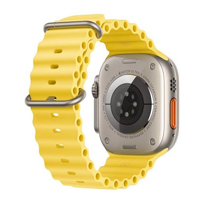 картинка Apple Watch Ultra GPS + Cellular, 49 мм, корпус из титана, ремешок желтого цвета от маркетплейса TEMA.shop 6