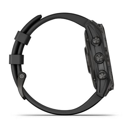 картинка Garmin Epix Pro (Gen 2) Sapphire, 47 мм, корпус титановый, ремешок черного цвета от маркетплейса TEMA.shop 5