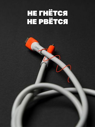 картинка Кабель зарядки Type-C на Type-C, 2м, 100W, серый от маркетплейса TEMA.shop 4