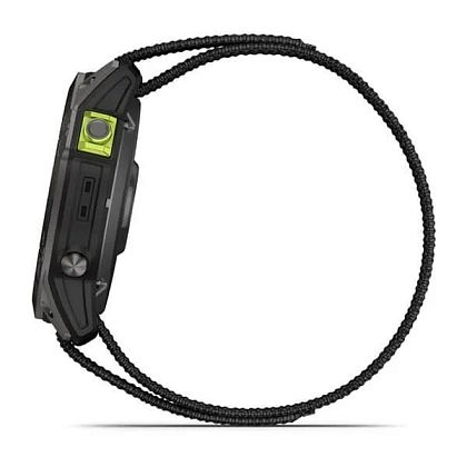 картинка Garmin Enduro 2, 51 мм, цвет корпуса уголоно-серый, ремешок черного цвета, титановый безель от маркетплейса TEMA.shop 6