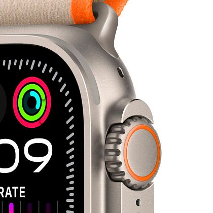 картинка Apple Watch Ultra GPS + Cellular, 49 мм, корпус из титана, ремешок белого цвета от маркетплейса TEMA.shop 4
