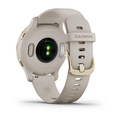 картинка Garmin Venu 2S, 40.4 мм, цвет корпуса и ремешок песочного цвета, золотистый безель от маркетплейса TEMA.shop 6