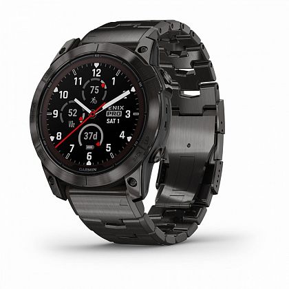 картинка Garmin Fenix 7X Pro Sapphire Solar, 51 мм, цвет корпуса угольно-серый, браслет от маркетплейса TEMA.shop 1