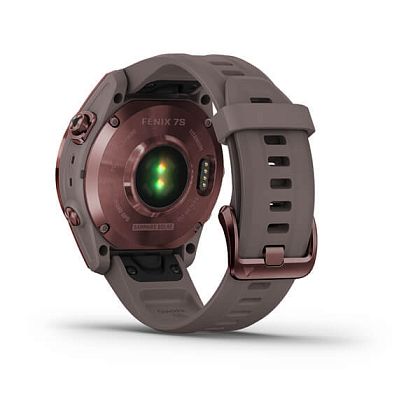 картинка Garmin Fenix 7S Sapphire Solar, 42 мм, цвет корпуса темно-бронзовый, ремешок светло-сланцевого цвета от маркетплейса TEMA.shop 5
