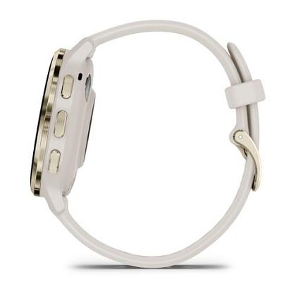 картинка Garmin Venu 3S, 41 мм, корпус и ремешок цвета слоновая кость, безель золотистый от маркетплейса TEMA.shop 2