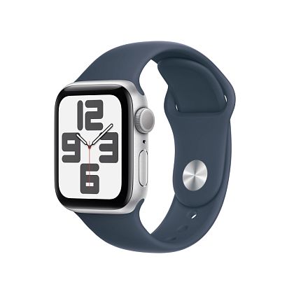 картинка Apple Watch SE 2023, 40 мм, цвет корпуса серебристый, ремешок серебристого цвета, размер M/L от маркетплейса TEMA.shop 2