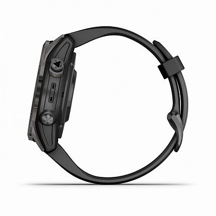 картинка Garmin Fenix 7S Pro Sapphire Solar, 42 мм, цвет корпуса угольно-серый, ремешок черного цвета от маркетплейса TEMA.shop 7