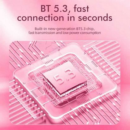 картинка Hoco EW19 Plus Delighted True Wireless BT5.3 Headset, розовый от маркетплейса TEMA.shop 5