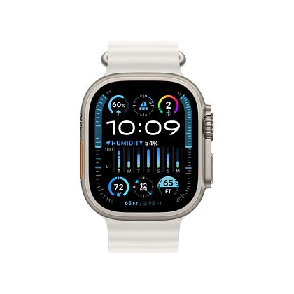 картинка Apple Watch Ultra 2 GPS + Cellular, 49 мм, корпус из титана, ремешок белого цвета от маркетплейса TEMA.shop 2