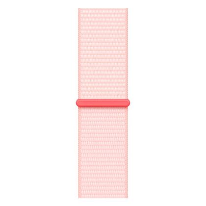 картинка Apple Watch Series 9, 41 мм, корпус розового цвета, нейлоновый ремешок нежно-розового цвета от маркетплейса TEMA.shop 4