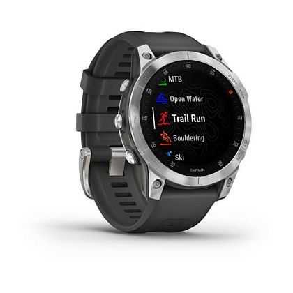 картинка Garmin Epix Pro (Gen 2) Sapphire, 47 мм, корпус стальной, ремешок серого цвета от маркетплейса TEMA.shop 3