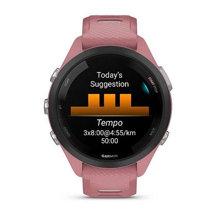 картинка Garmin Forerunner 265S, 41 мм, цвет корпуса розовый с ремешком розово-серого цвета от маркетплейса TEMA.shop 3