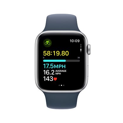 картинка Apple Watch SE 2023, 44 мм, цвет корпуса серебристый, ремешок серебристого цвета, размер M/L от маркетплейса TEMA.shop 8