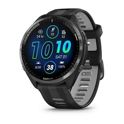 картинка Garmin Forerunner 965, 47.2 мм, цвет корпуса темно-серый с ремешком черного цвета от маркетплейса TEMA.shop 1