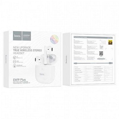 картинка Hoco EW19 Plus Delighted True Wireless BT5.3 Headset, белый от маркетплейса TEMA.shop 3