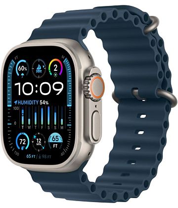 картинка Apple Watch Ultra 2 GPS + Cellular, 49 мм, корпус из титана, ремешок синего цвета от маркетплейса TEMA.shop 1