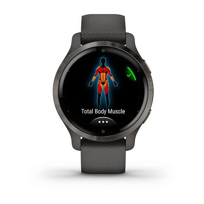 картинка Garmin Venu 2S, 40.4 мм, цвет корпуса и ремешок серого цвета от маркетплейса TEMA.shop 3