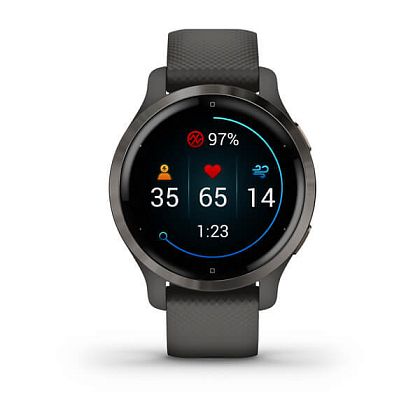 картинка Garmin Venu 2S, 40.4 мм, цвет корпуса и ремешок серого цвета от маркетплейса TEMA.shop 6