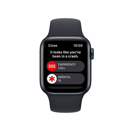 картинка Apple Watch SE 2022, 40 мм, цвет корпуса темная ночь, ремешок цвета темная ночь, размер S/M от маркетплейса TEMA.shop 5