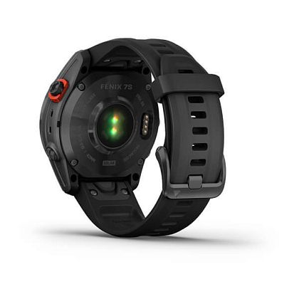 картинка Garmin Fenix 7S Solar, 42 мм, цвет корпуса черный, ремешок черного цвета от маркетплейса TEMA.shop 5