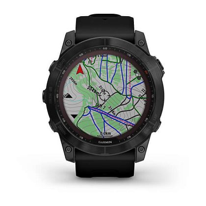 картинка Garmin Fenix 7X Sapphire Solar, 51 мм, цвет корпуса черный, ремешок черного цвета от маркетплейса TEMA.shop 4