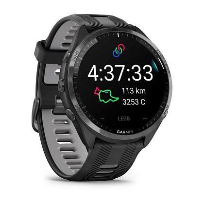 картинка Garmin Forerunner 965, 47.2 мм, цвет корпуса темно-серый с ремешком черного цвета от маркетплейса TEMA.shop 2