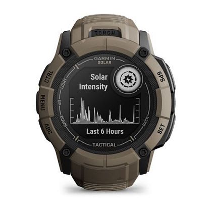 картинка Garmin Instinct 2X Solar Tactical Edition, 50 мм, цвет корпуса коричневый от маркетплейса TEMA.shop 3