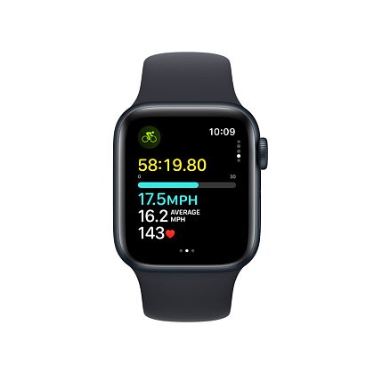 картинка Apple Watch SE 2023, 40 мм, цвет корпуса темная ночь, ремешок цвета темная ночь, размер S/M от маркетплейса TEMA.shop 7