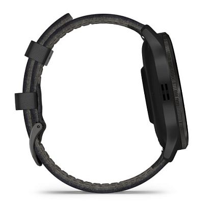 картинка Garmin Venu 3, 45 мм, корпус и ремешок черного цвета кожанный, безель серого цвета от маркетплейса TEMA.shop 4