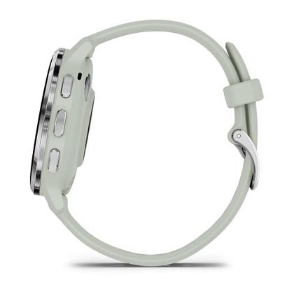 картинка Garmin Venu 3S, 41 мм, корпус и ремешок серо-зеленого цвета, безель серебристый от маркетплейса TEMA.shop 3
