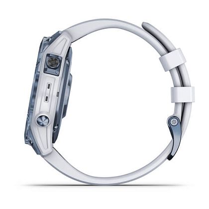 картинка Garmin Fenix 7 Sapphire Solar, 47 мм, цвет корпуса синий минерал с белым ремешком от маркетплейса TEMA.shop 7