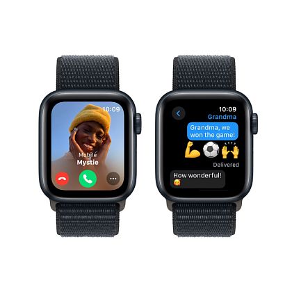 картинка Apple Watch SE 2023, 40 мм, цвет корпуса темная ночь, ремешок цвета темная ночь от маркетплейса TEMA.shop 6