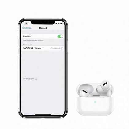 картинка Hoco ES4 Premium True Wireless BT5.3 Headset (UPG), 4h, белый от маркетплейса TEMA.shop 4