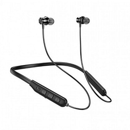 картинка Hoco ES64 Easy Sound Sport BT Earphones, жесткая дуга на шею, BT 5.3, 30h, черный от маркетплейса TEMA.shop 1