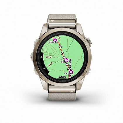 картинка Garmin Epix Pro (Gen 2) Sapphire, 42 мм, золотистый корпус, ремешко сливочного цвета от маркетплейса TEMA.shop 4