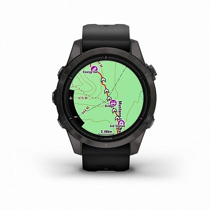 картинка Garmin Epix Pro (Gen 2) Sapphire, 42 мм, цвет корпуса угольно-серый, ремешок черного цвета от маркетплейса TEMA.shop 4