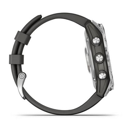 картинка Garmin Epix Pro (Gen 2) Sapphire, 47 мм, корпус стальной, ремешок серого цвета от маркетплейса TEMA.shop 4