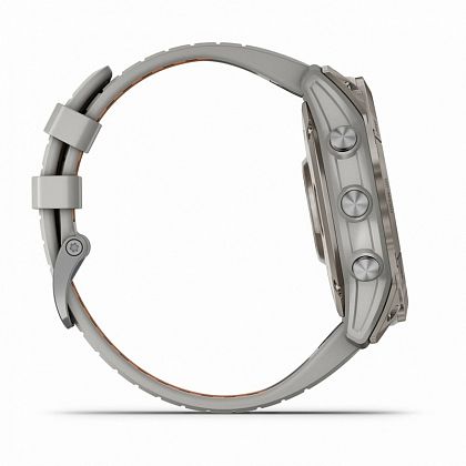 картинка Garmin Fenix 7X Pro Sapphire Solar, 51 мм, цвет корпуса серый, ремешок серо-оранжевого цвета от маркетплейса TEMA.shop 2