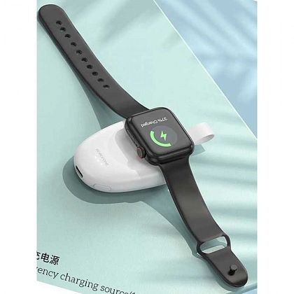 картинка Borofone BJ45 iWatch Emergency Power Bank, 1400mAh, для iWatch 1-9, белый от маркетплейса TEMA.shop 4