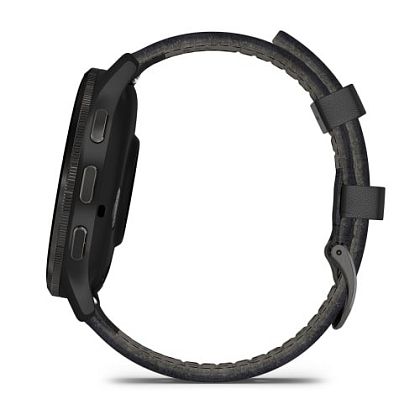 картинка Garmin Venu 3, 45 мм, корпус и ремешок черного цвета кожанный, безель серого цвета от маркетплейса TEMA.shop 2