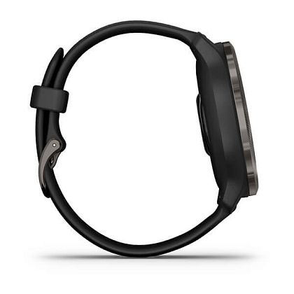 картинка Garmin Venu 2, 45 мм, корпус и ремешок черного цвета черного цвета, серый безель от маркетплейса TEMA.shop 2