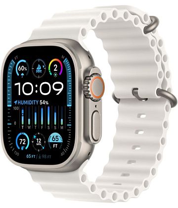 картинка Apple Watch Ultra 2 GPS + Cellular, 49 мм, корпус из титана, ремешок белого цвета от маркетплейса TEMA.shop 1